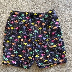 Brooklyn Cloth Multicolor Flamingo Swim Trunks